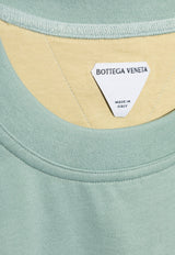 Bottega Veneta Oversized Short-Sleeved T-shirt Blue 744998 V4DR0-3006