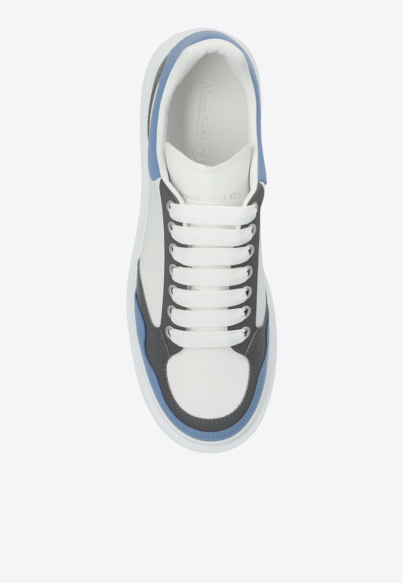 Alexander McQueen Oversized Leather Sneakers White 757710 WIFQ3-4798