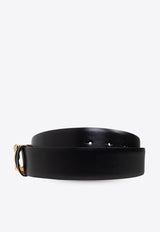 Alexander McQueen Snake Leather Belt Black 797533 1BR0T-1000