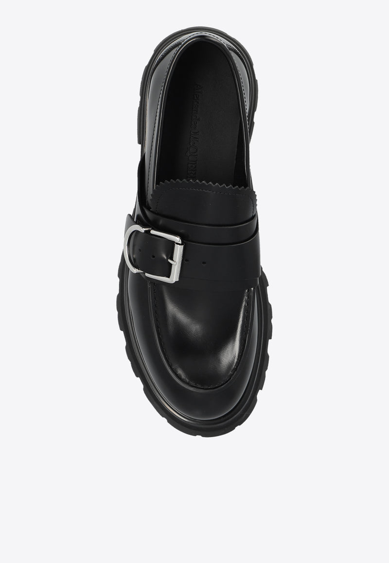 Alexander McQueen Wander Leather Loafers Black 794477 WIES3-1081