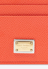 Dolce & Gabbana Logo Tag Leather Cardholder Red BI0330 A1001-87550