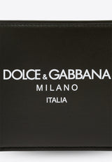 Dolce & Gabbana Bi-Fold Logo Print Leather Wallet Black BP1321 AN244-HXII7