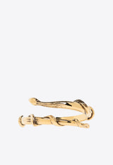 Alexander McQueen Snake Brass Bracelet Gold 798937 J160K-8500