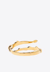 Alexander McQueen Snake Brass Bracelet Gold 798937 J160K-8500