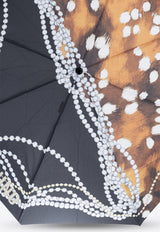 Moschino Pearls Print Umbrella Multicolor 8952 OPENCLOSEA-MULTI