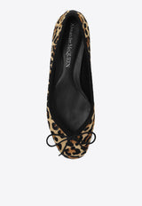 Alexander McQueen Armadillo 20 Leopard-Print Ballet Flat Brown 797579 WLEN7-2044