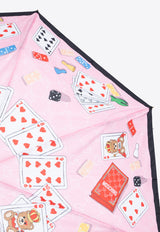 Moschino Teddy Bear Cards Umbrella Pink 8590 OPENCLOSEN-PINK