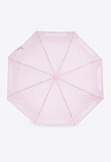 Moschino Contrasting Logo Umbrella Pink 8983 OPENCLOSEN-PINK