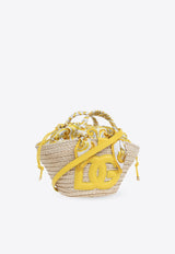 Dolce & Gabbana Small Kendra Woven-Raffia Tote Bag Beige BB7695 AV860-HG3OB