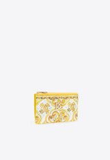 Dolce & Gabbana DG Plaque Majolica Print Cardholder Yellow BI1261 AQ240-HG3OB