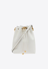 Jimmy Choo Bon Bon Leather Bucket Bag White BON BON BCKT N S MN HUT-LATTE GOLD