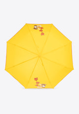 Moschino Teddy Balloons Umbrella Yellow 8431 OPENCLOSEU-YELLOW