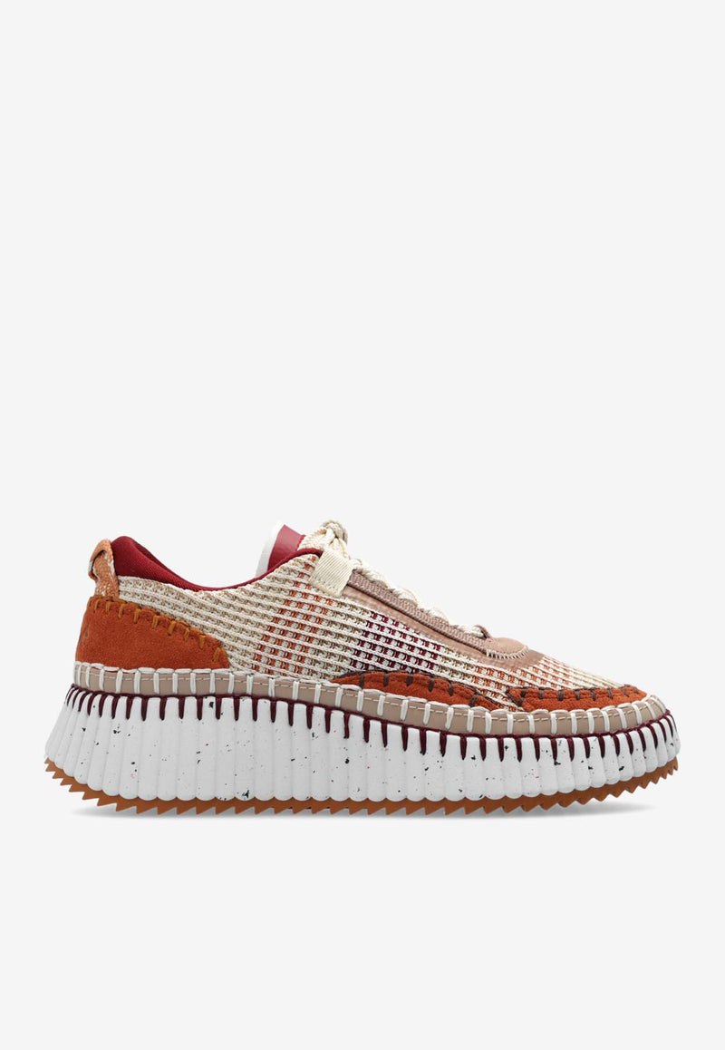 Chloé Nama Low-Top Sneakers Brown CHC22S579 Y0-2Y4