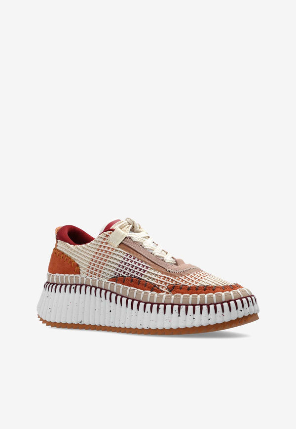 Chloé Nama Low-Top Sneakers Brown CHC22S579 Y0-2Y4