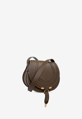 Chloé Small Marcie Saddle Crossbody Bag in Grained Leather Khaki CHC22AS680 I31-20V