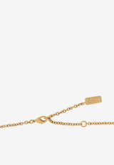 Chloé The Iconic Logo Chain Necklace Gold CHC24AFO64 CB7-9DC