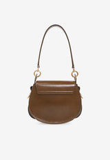 Chloé Small Tess Grained Leather Shoulder Bag Khaki CHC24AS153 N63-20V