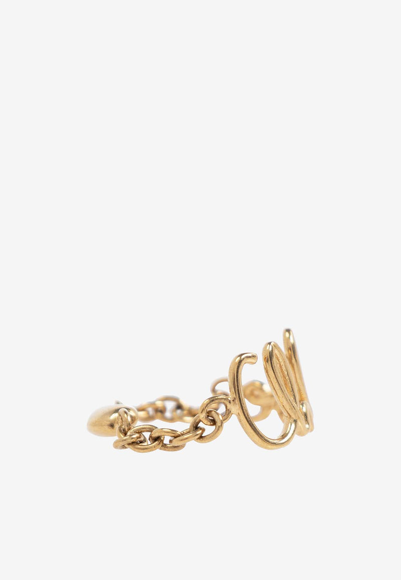 Chloé The Iconic Logo Double Ring Gold CHC24AFR67 CB7-9DC