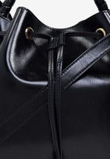 Chloé Marcie Calf Leather Bucket Bag Black CHC24AS606 N57-001