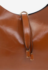 Chloé Small Marcie Leather Hobo Bag Brown CHC24AS629 N57-26M