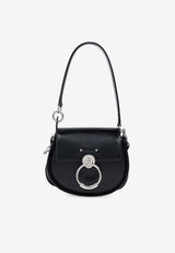 Chloé Small Tess Grained Leather Shoulder Bag Black CHC24AS153 N63-001