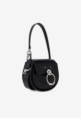 Chloé Small Tess Grained Leather Shoulder Bag Black CHC24AS153 N63-001