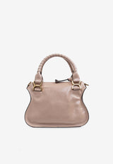 Chloé Small Marcie Calf Leather Top Handle Bag Beige CHC24AS628 N57-28V