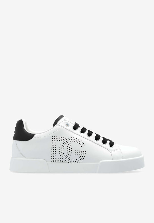 Dolce & Gabbana Portofino Leather Low-Top Sneakers White CK2277 AV066-89697