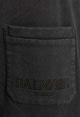 Balmain Vintage Logo Bermuda Shorts Gray DH1OA125 BC76-YGD