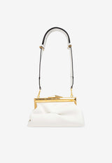 Jimmy Choo Small Diamond Frame Calf Leather Clutch Latte DIAMOND FRM CLUTCH S SOC-LATTE GOLD