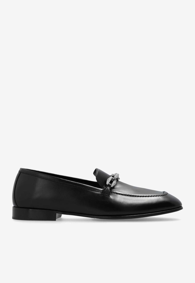 Jimmy Choo Diamond Tilda Crystal-Chain Loafers Black DIAMOND TILDA LOAFER BZX-BLACK CRYSTAL