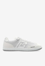 Balmain Swan Suede Low-Top Sneakers White DM1VI360 LWSC-0FA