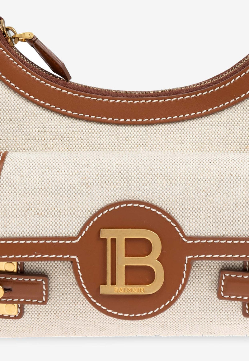 Balmain B Buzz Logo Shoulder Bag Beige DN1BT905 TCFE-GEM