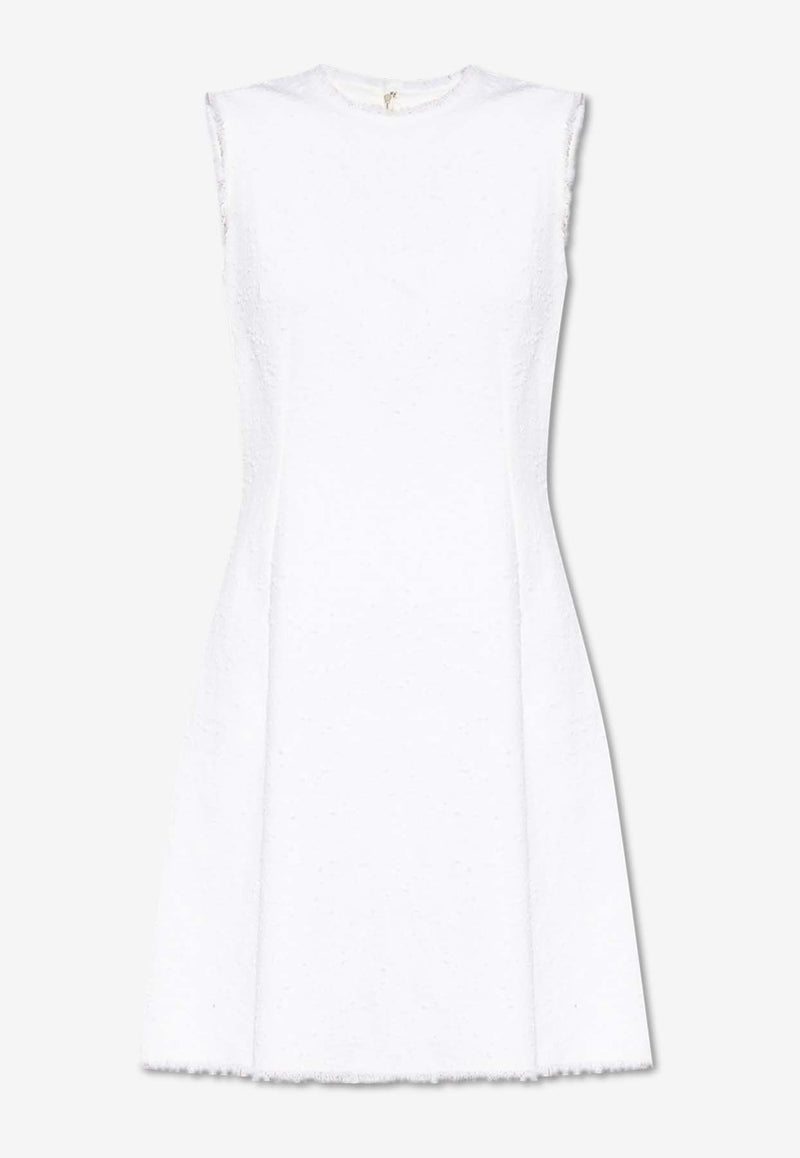 Dolce & Gabbana Sleeveless Tweed Mini Dress White F6JKDT HUMT9-W0800