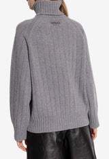 Kenzo Oversized Wool-Blend Sweater Gray FE62PU482 3CE-96