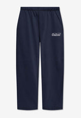 Kenzo Kube Embroidered Track Pants Navy FE65PA818 4MF-77