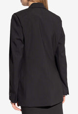 Kenzo Single-Breasted Wool Blazer Black FE62VE254 9GE-99