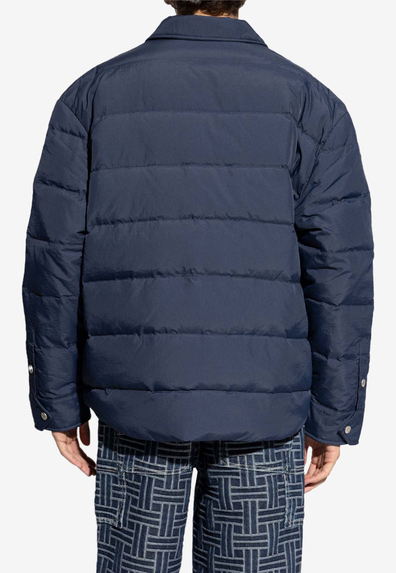 Kenzo Quilted Padded Nylon Jacket Blue FE65OU142 9NI-77