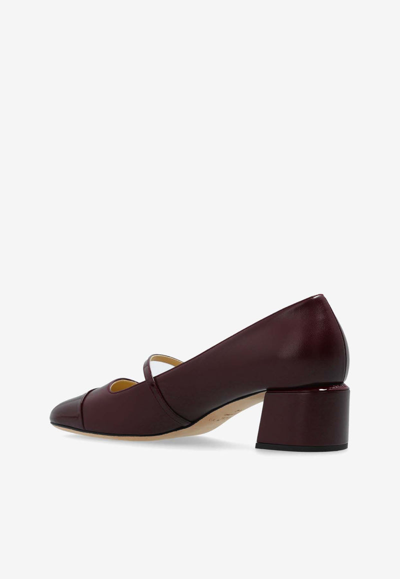 Jimmy Choo Elisa 45 Nappa Leather Pumps Burgundy ELISA 45 PTZ-GARNET GARNET