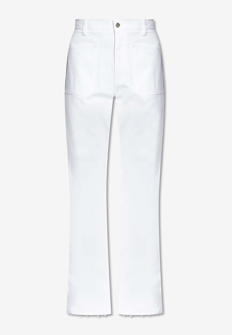 Dolce & Gabbana High-Rise Wide-Leg Jeans White FTC5OD G8KZ4-S9001