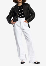 Dolce & Gabbana High-Rise Wide-Leg Jeans White FTC5OD G8KZ4-S9001