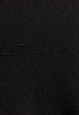 Dolce & Gabbana Logo Embroidered Cardigan Black GXV30Z JBSJS-N0000