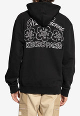 Kenzo Constellation Embroidered Zip-Up Hoodie Black FE65SW229 4MG-99J