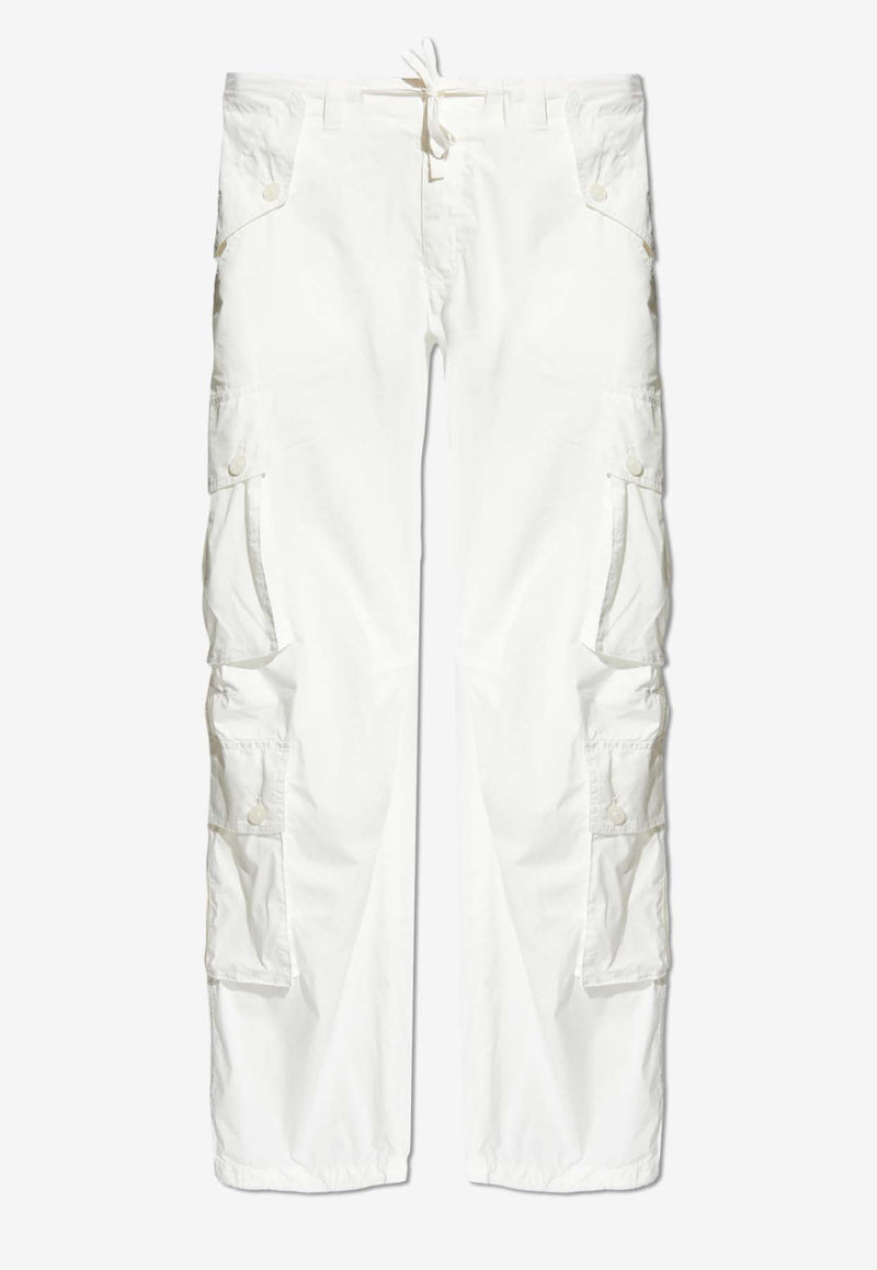 Dolce & Gabbana Wide-Leg Cargo Pants White GV9CHT HUMQ4-W0111