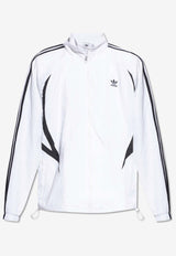 Adidas Originals Archive Trefoil Embroidered Track Jacket White IY2090 0-WHITE BLACK