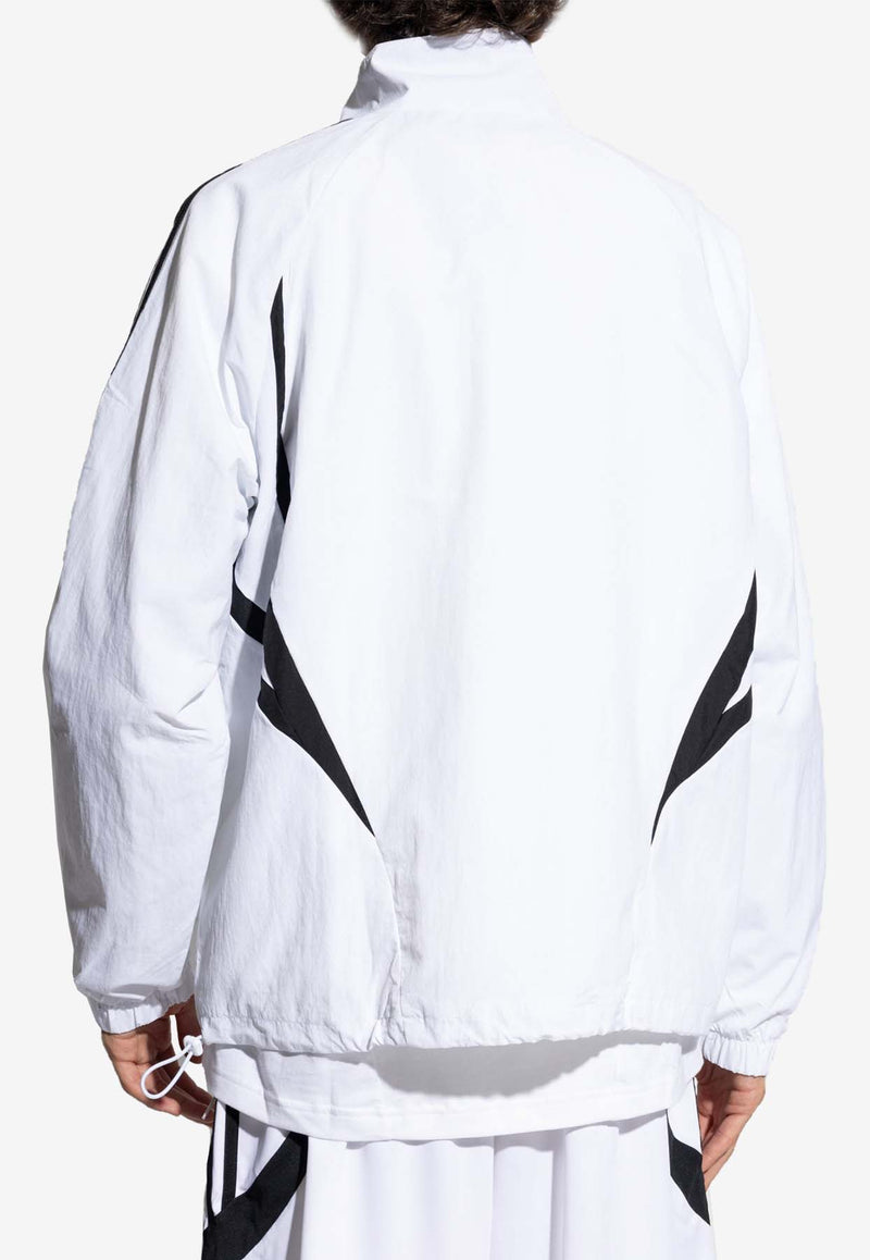 Adidas Originals Archive Trefoil Embroidered Track Jacket White IY2090 0-WHITE BLACK