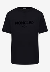 Moncler Velvet Logo T-shirt Black J20918C00016 89AMY-999