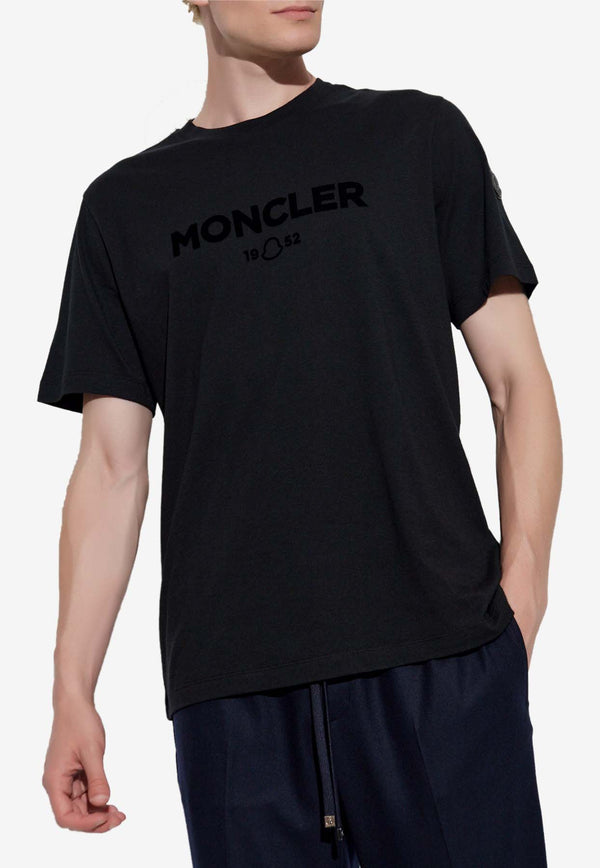 Moncler Velvet Logo T-shirt Black J20918C00016 89AMY-999