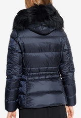 Moncler Boed Zip-Up Short Down Jacket Blue J20931A00095 595FE-778