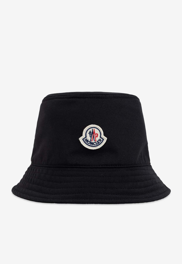 Moncler Logo Patch Bucket Hat Black J20933B00052 57843-999